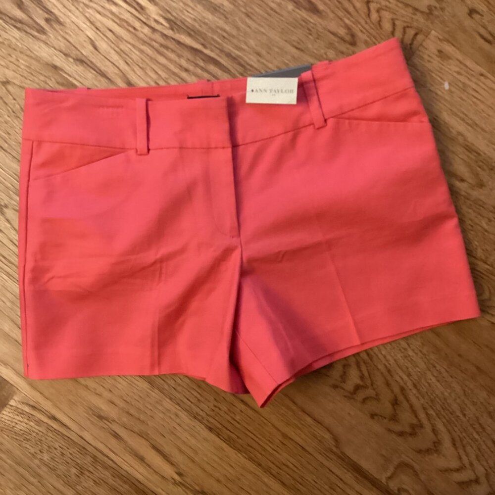NWT ANN TAYLOR SIGNATURE FIT CASUAL SHORTS 14 PREPPY CLASSIC RESORTWEAR PICNIC